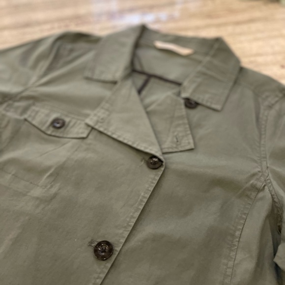 Woolrich army green lightweight pea coat size L - Picture 9 of 12